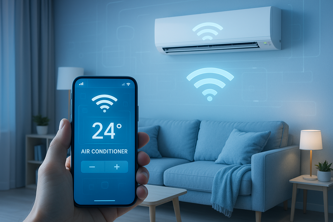 Wi-Fi климатик управление от разстояние със смартфон - умен дом технология за енергийна ефективност